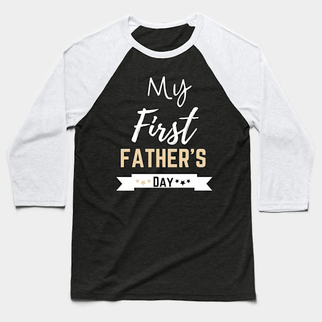 My First Father's Day Baseball T-Shirt by FalconPod